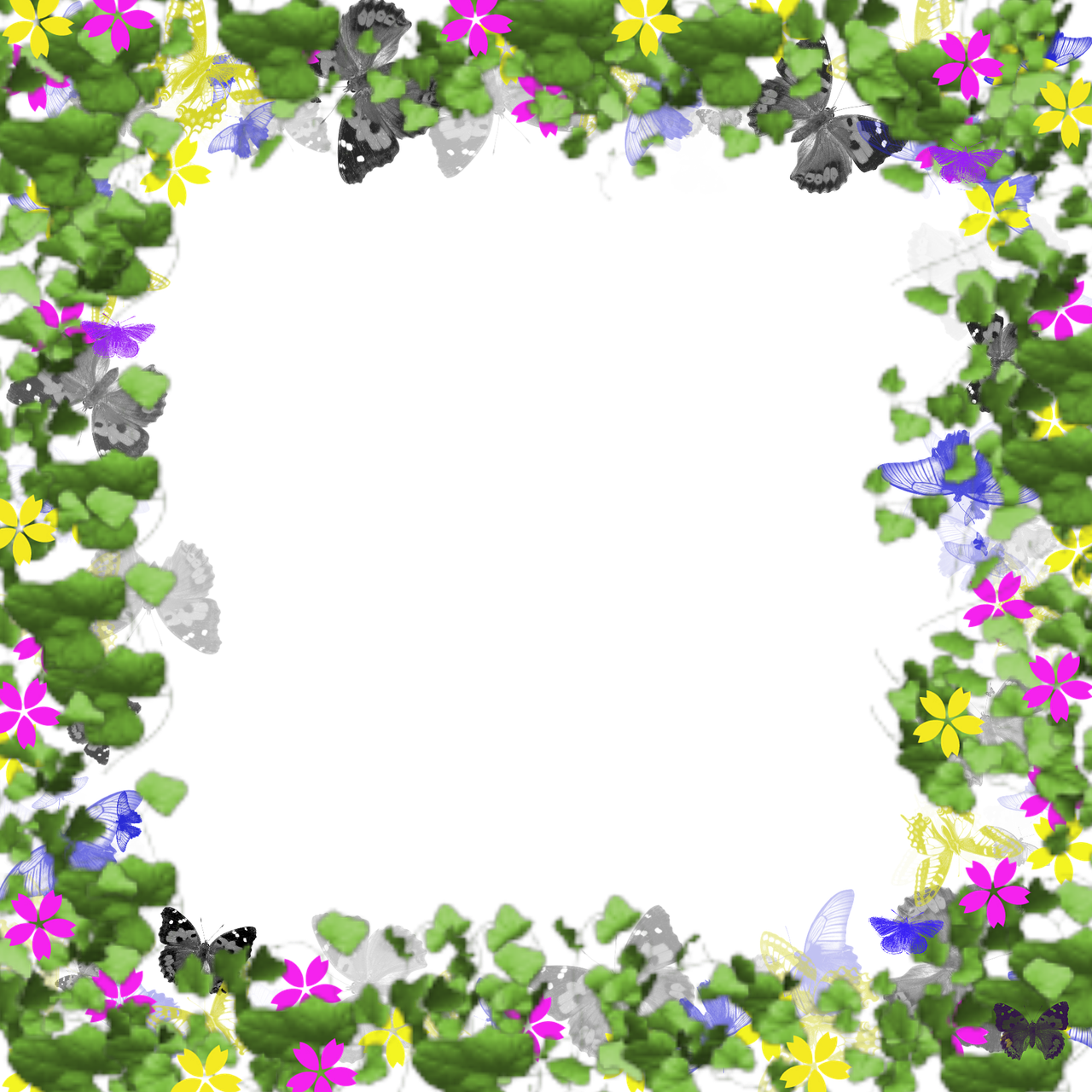 picture frame digital flowers free photo