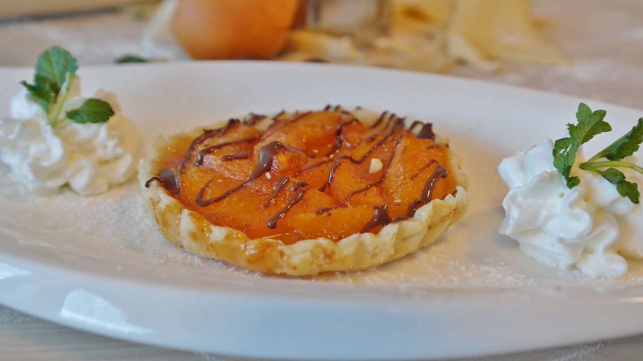 pie tart apricot free photo