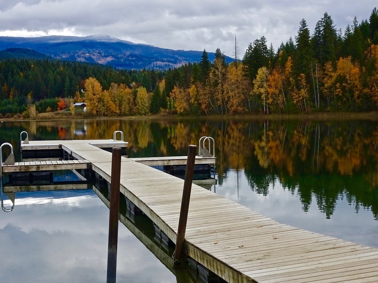 pier jetty lake free photo