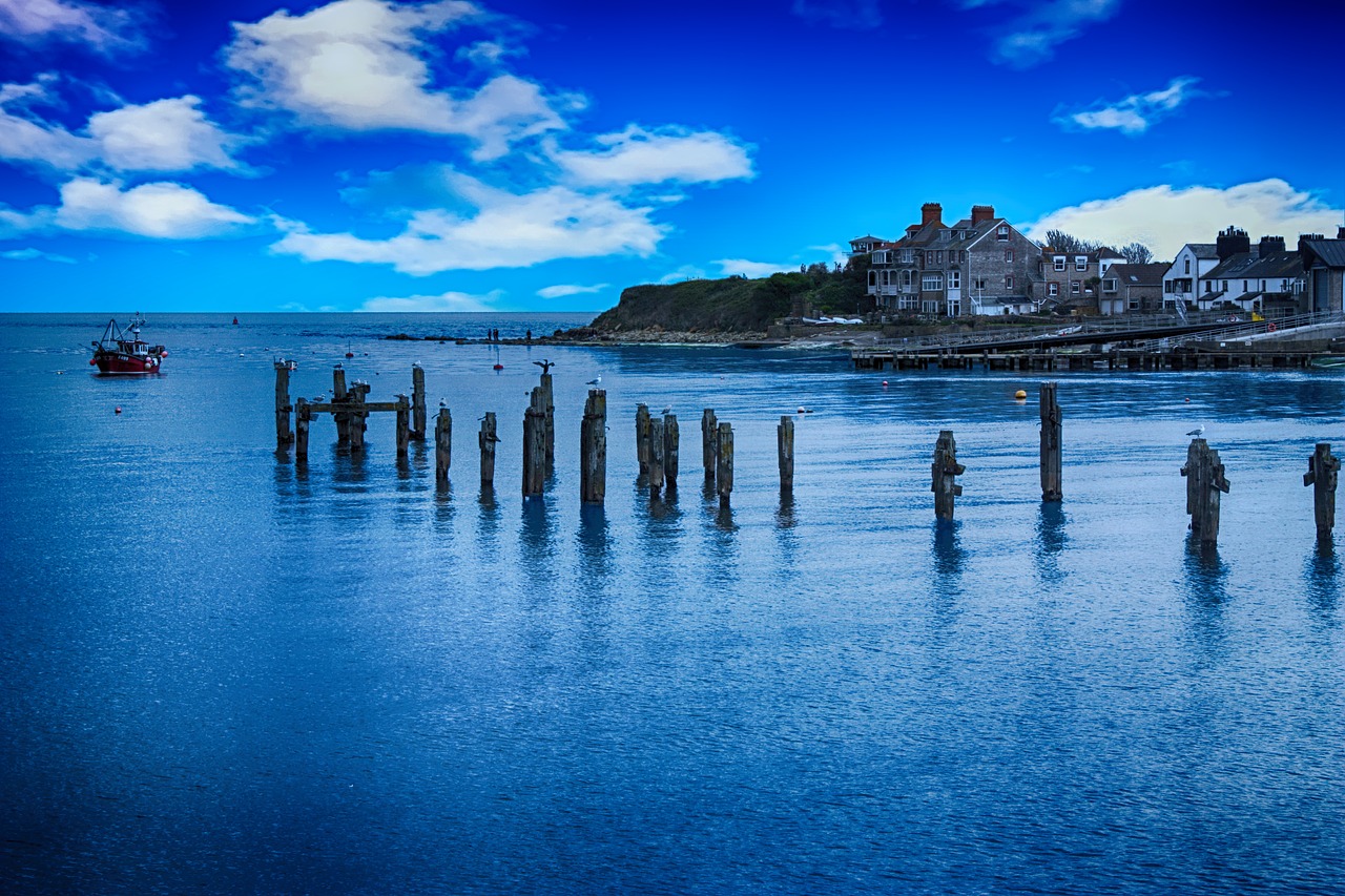 pier coast swanage free photo