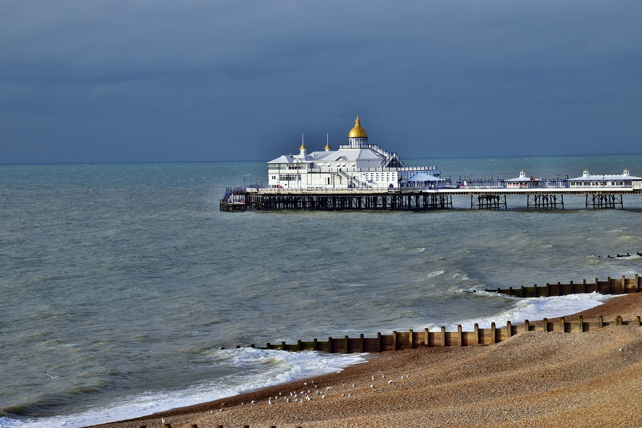 pier eastbourne sea free photo