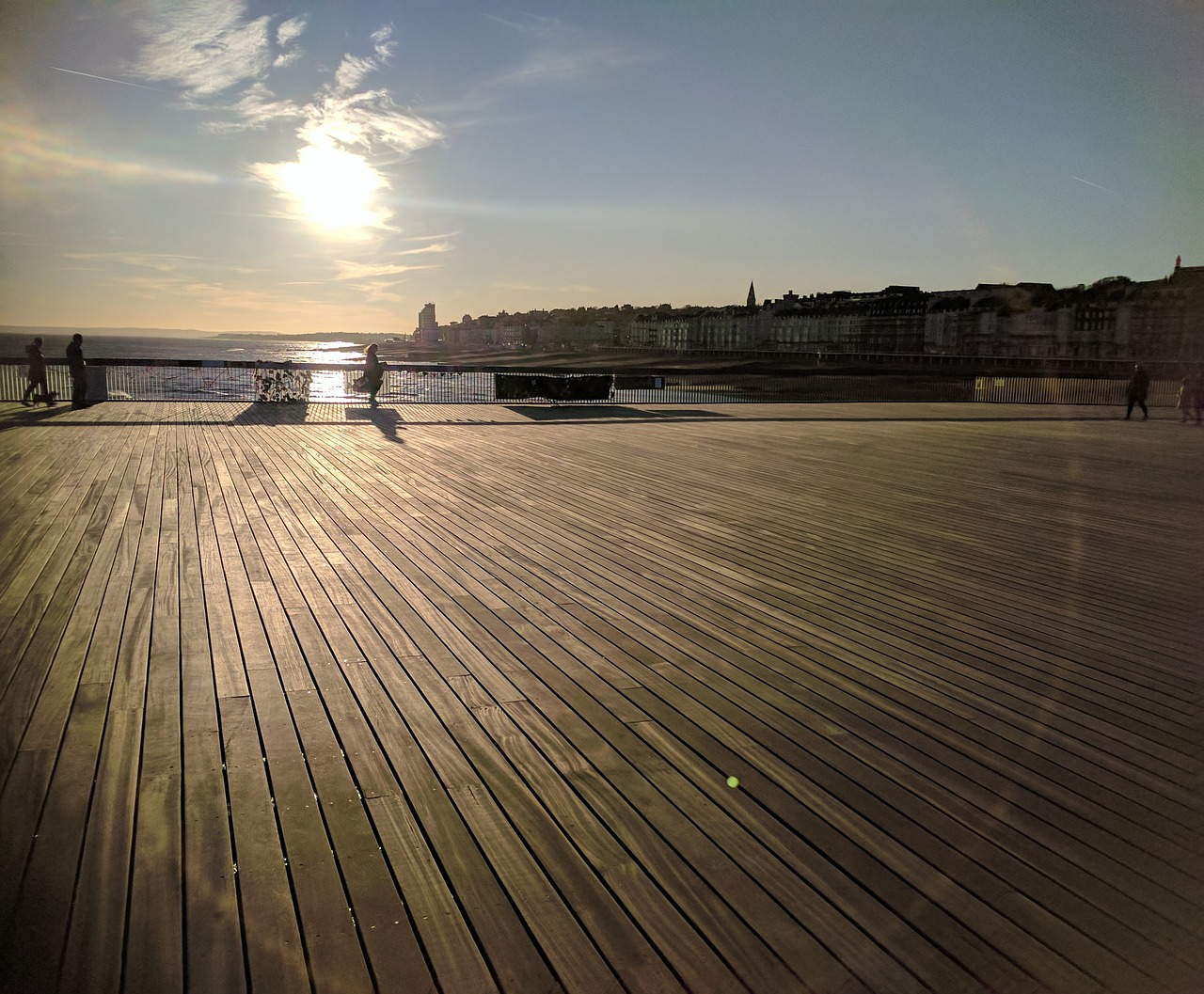 pier sunset coast free photo