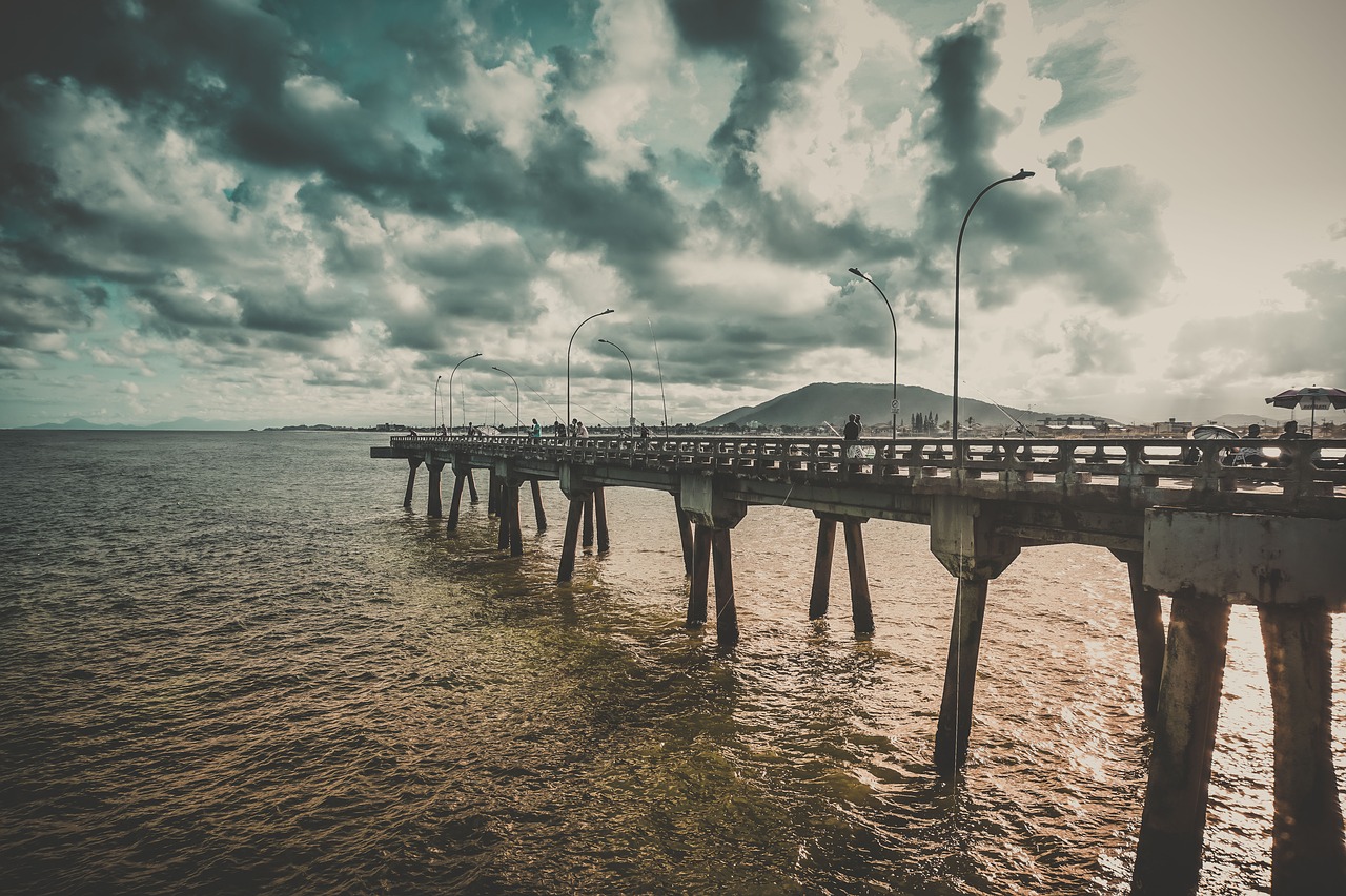 pier outdoor mountain free photo