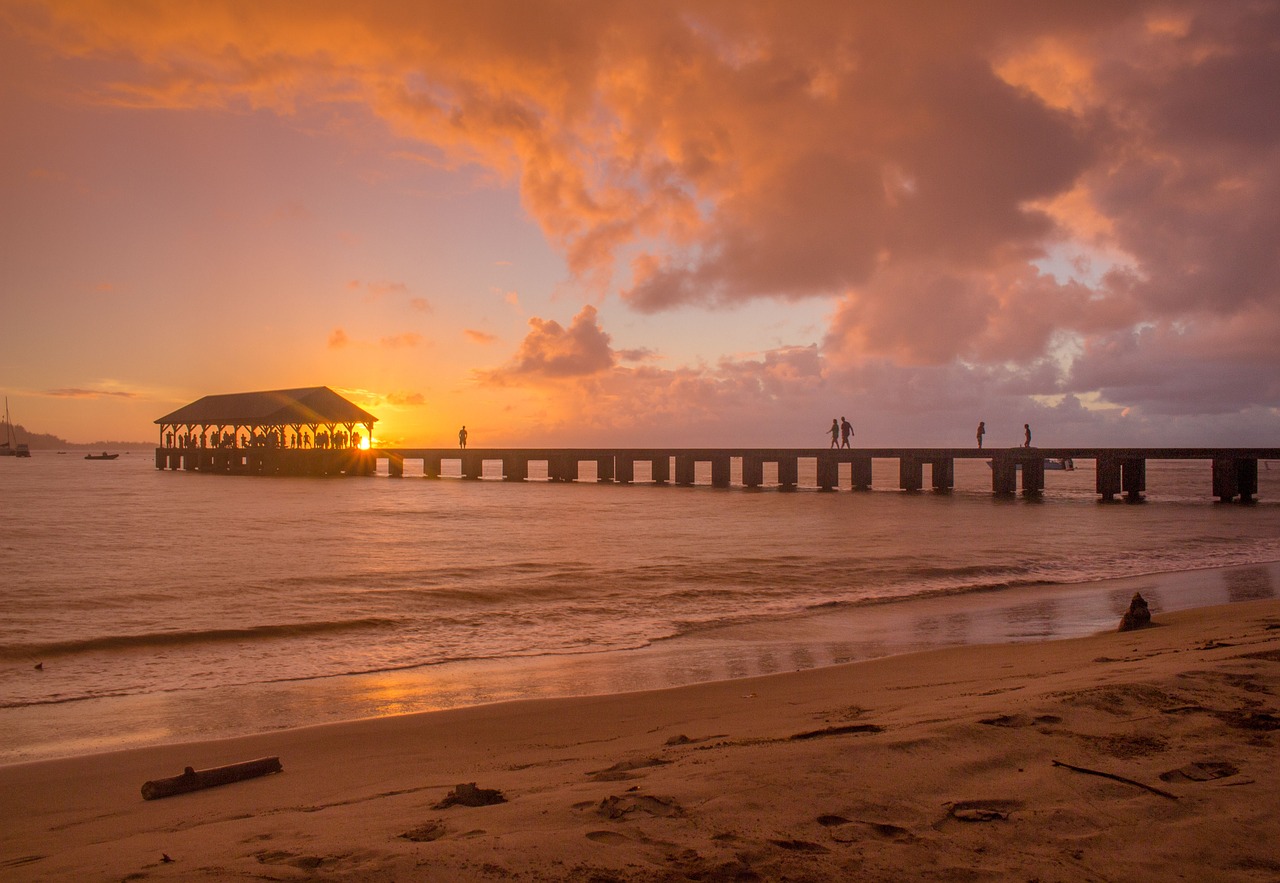 pier ocean sea free photo