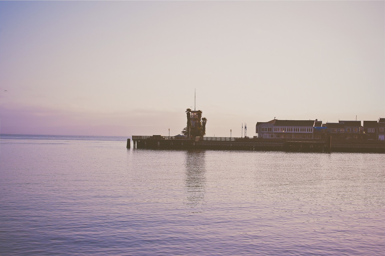 pier ocean sea free photo