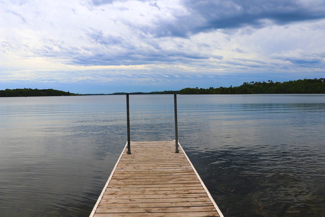 pier dock lake free photo