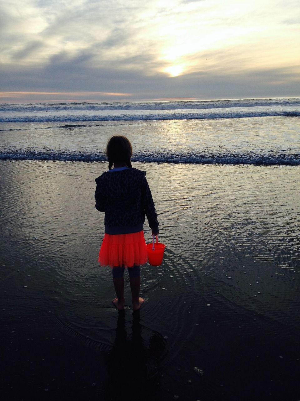 pier beach sunset free photo