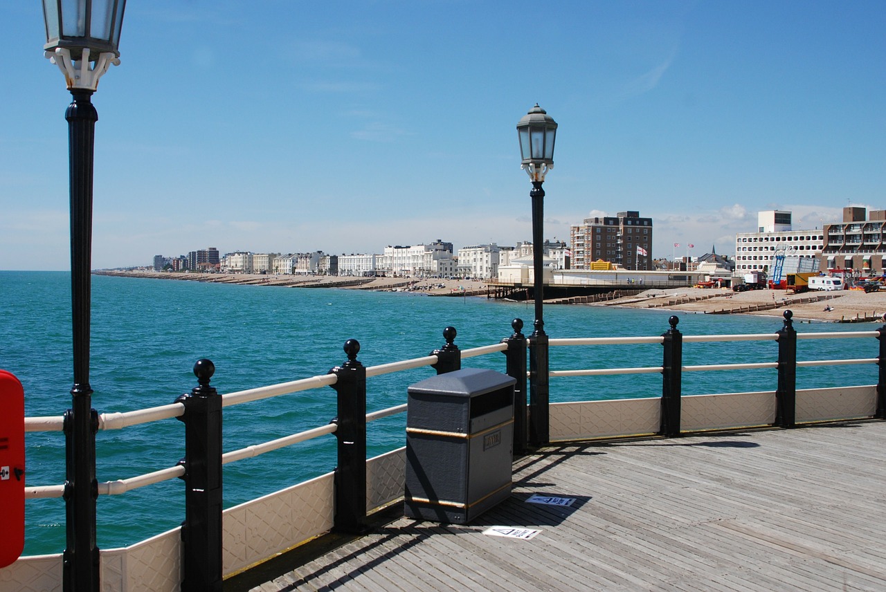 pier sea sea view free photo