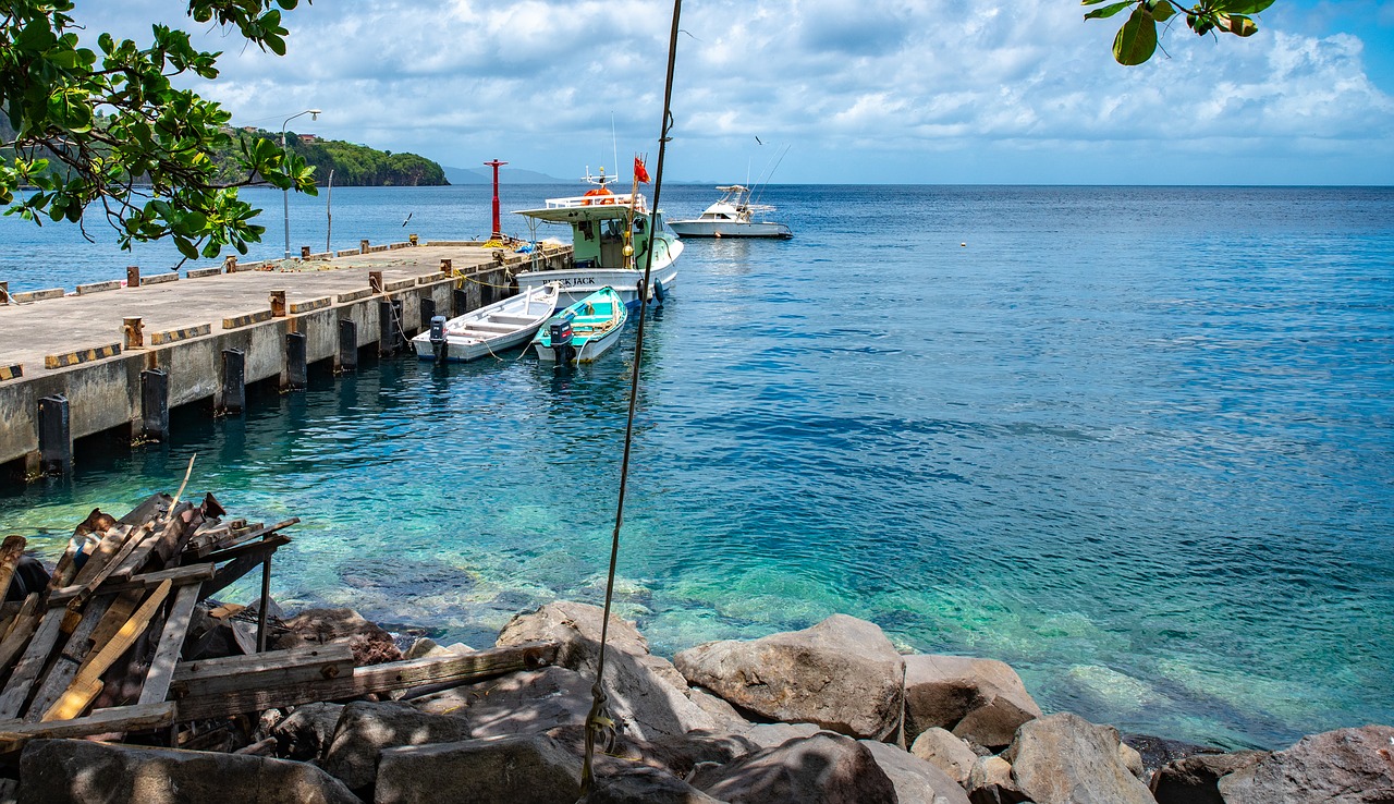 pier  caribbean sea  ocean free photo