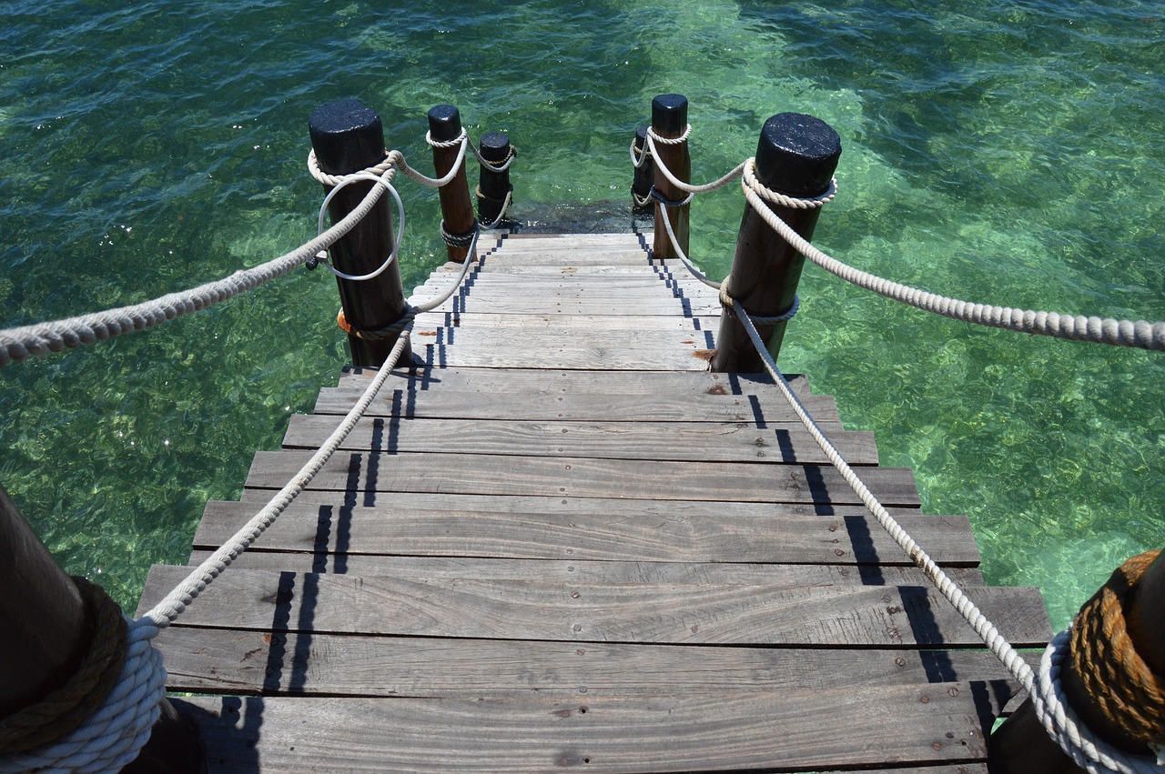 pier  stairs  water free photo