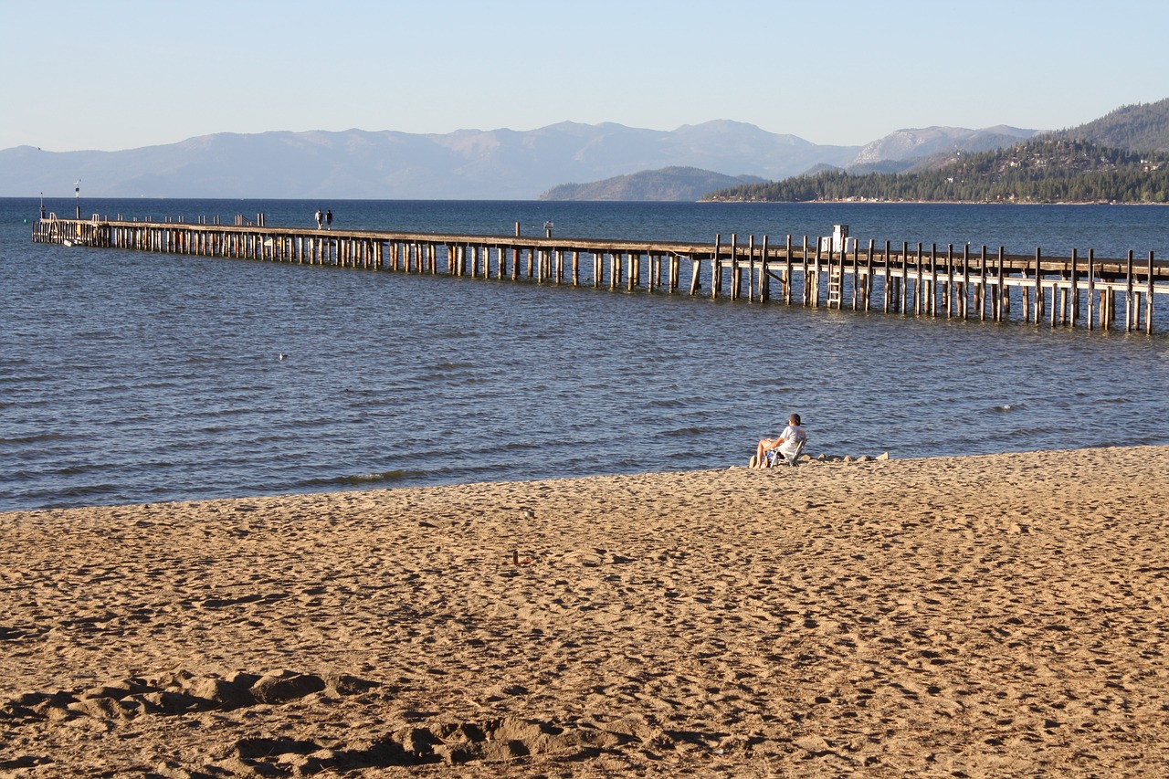 pier  lake  sand free photo