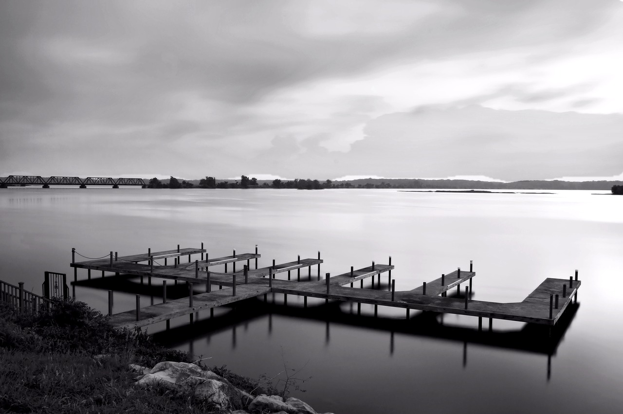 pier  lake  landscape free photo