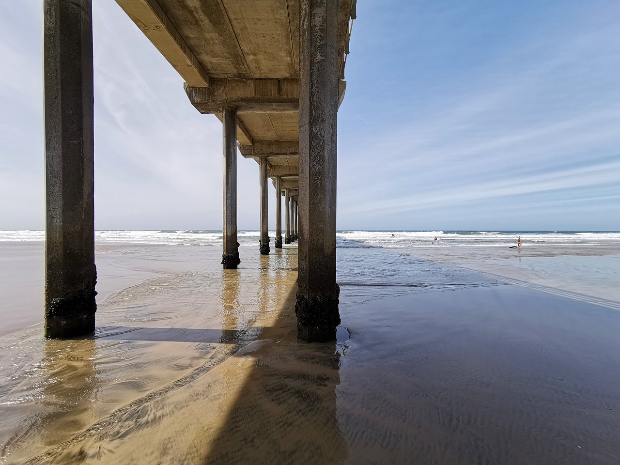 pier  ocean  beach free photo