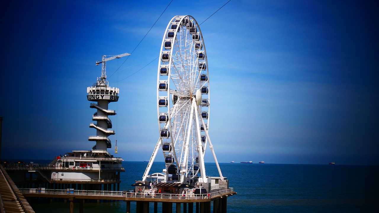 pier  ferris wheel  funfair free photo