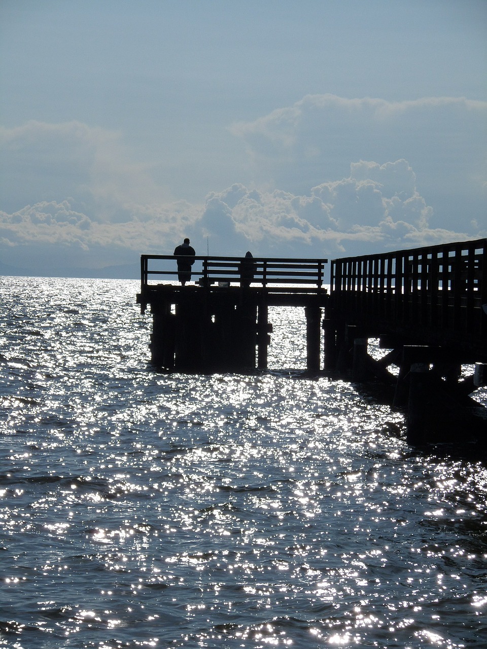 pier angler fish free photo