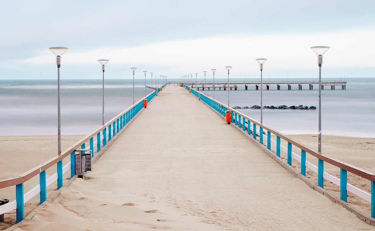 pier beach sand free photo