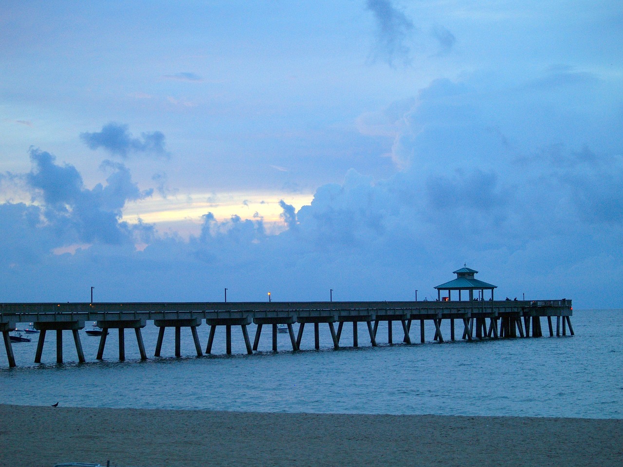 pier fishing atlantic ocean free photo