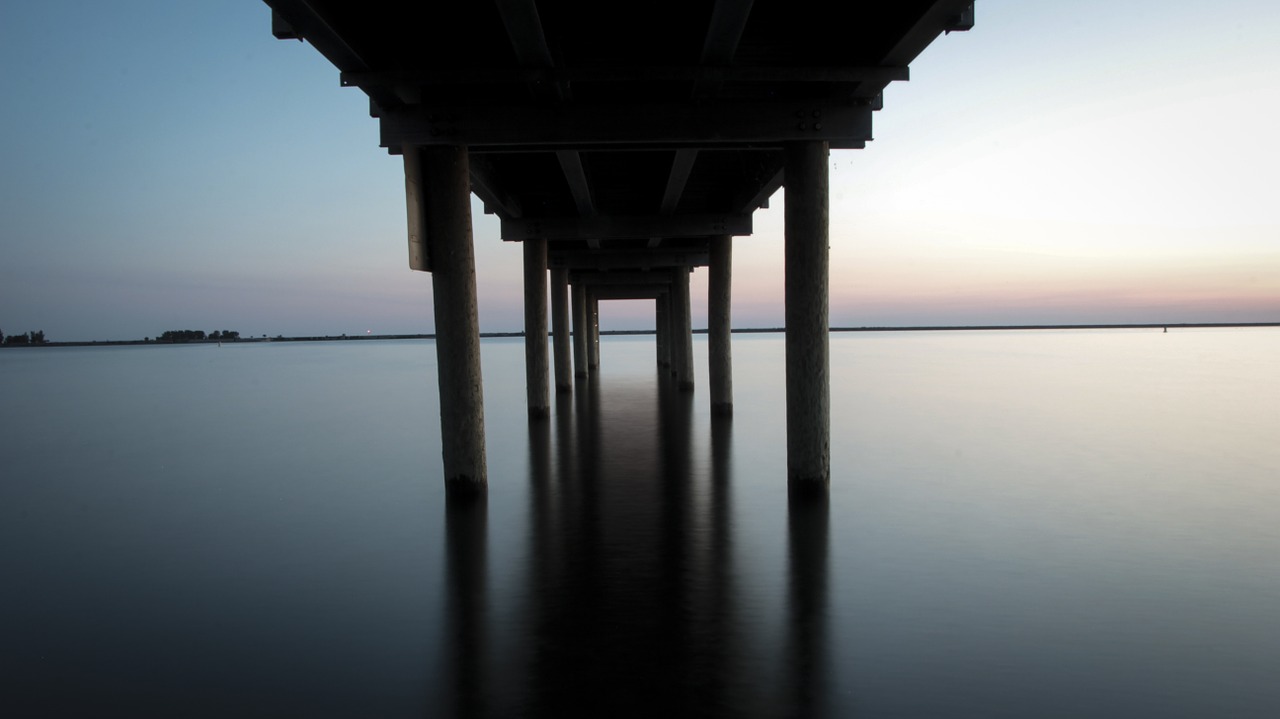 pier ocean water free photo