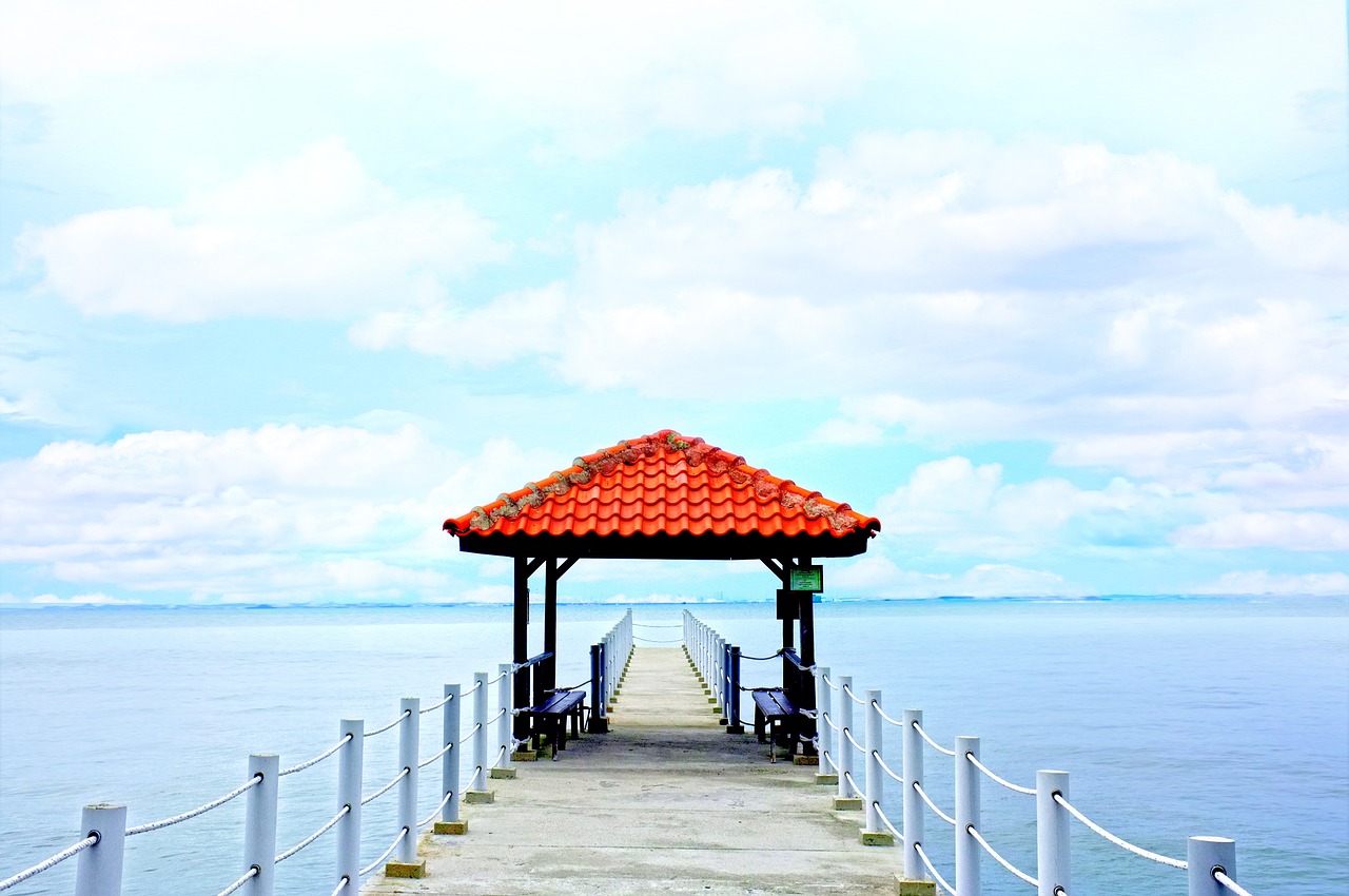 pier gazebo dock free photo