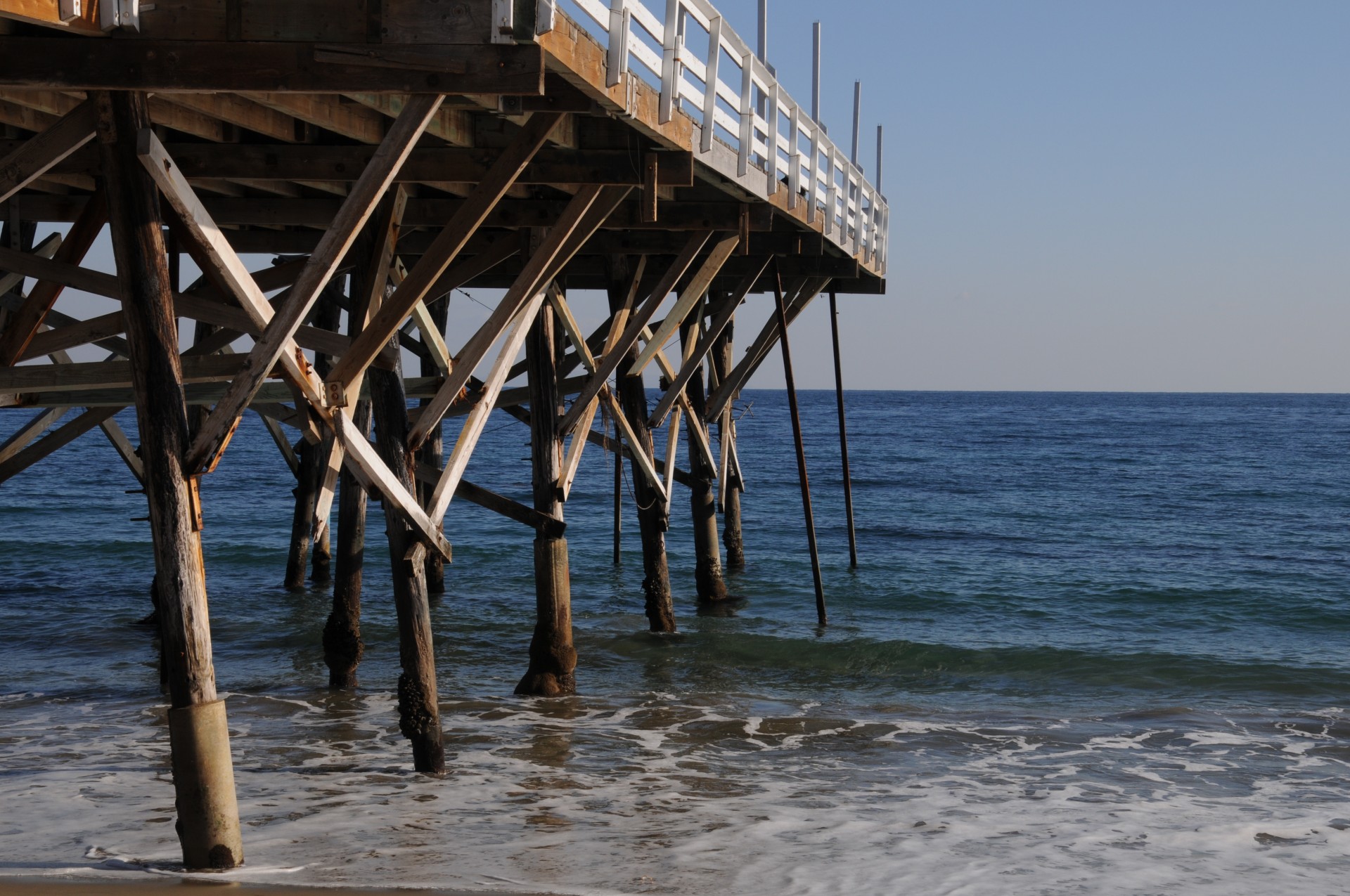 pier ocean sea free photo