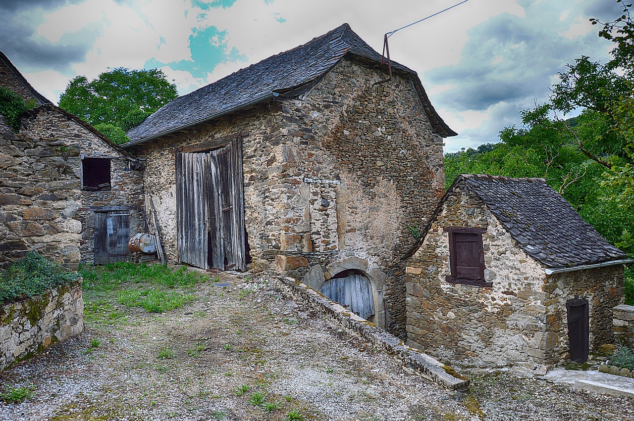 pierre old house old village free photo