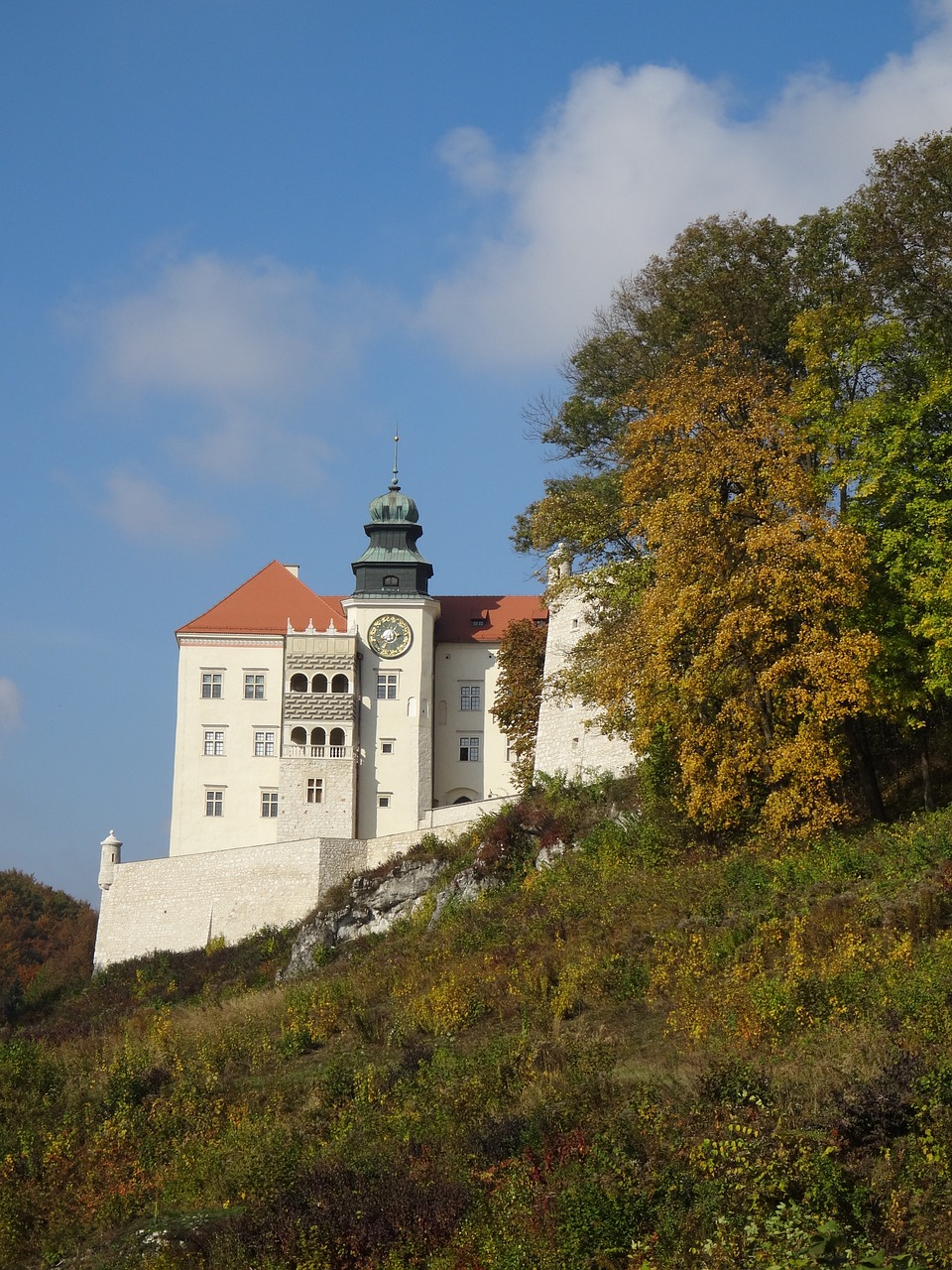 pieskowa skała castle castle building free photo