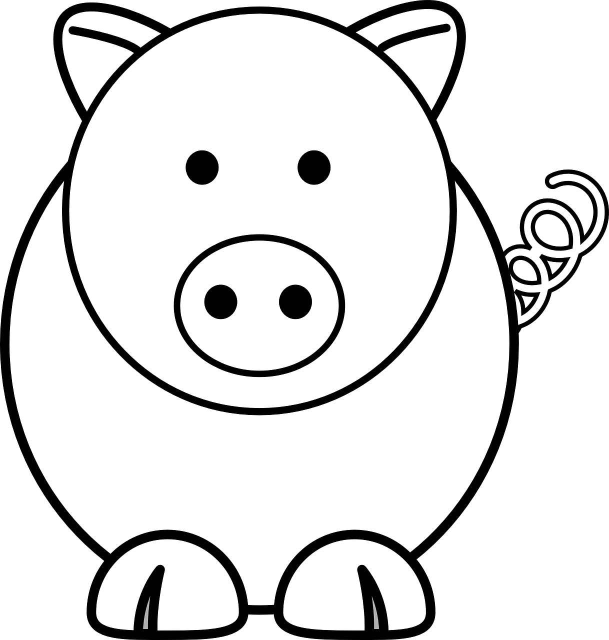 pig sow piglet free photo