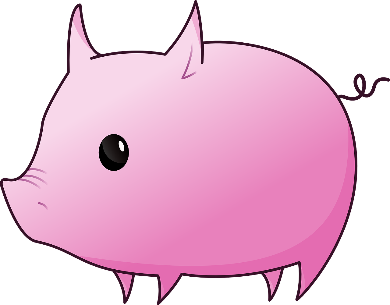 pig pink cartoon free photo