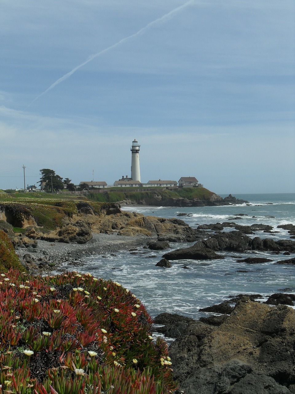 pigeon point lighthouse highway 1 coast free photo