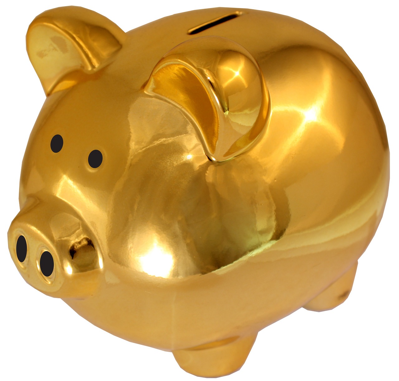 piggy bank golden-saving sham save free photo
