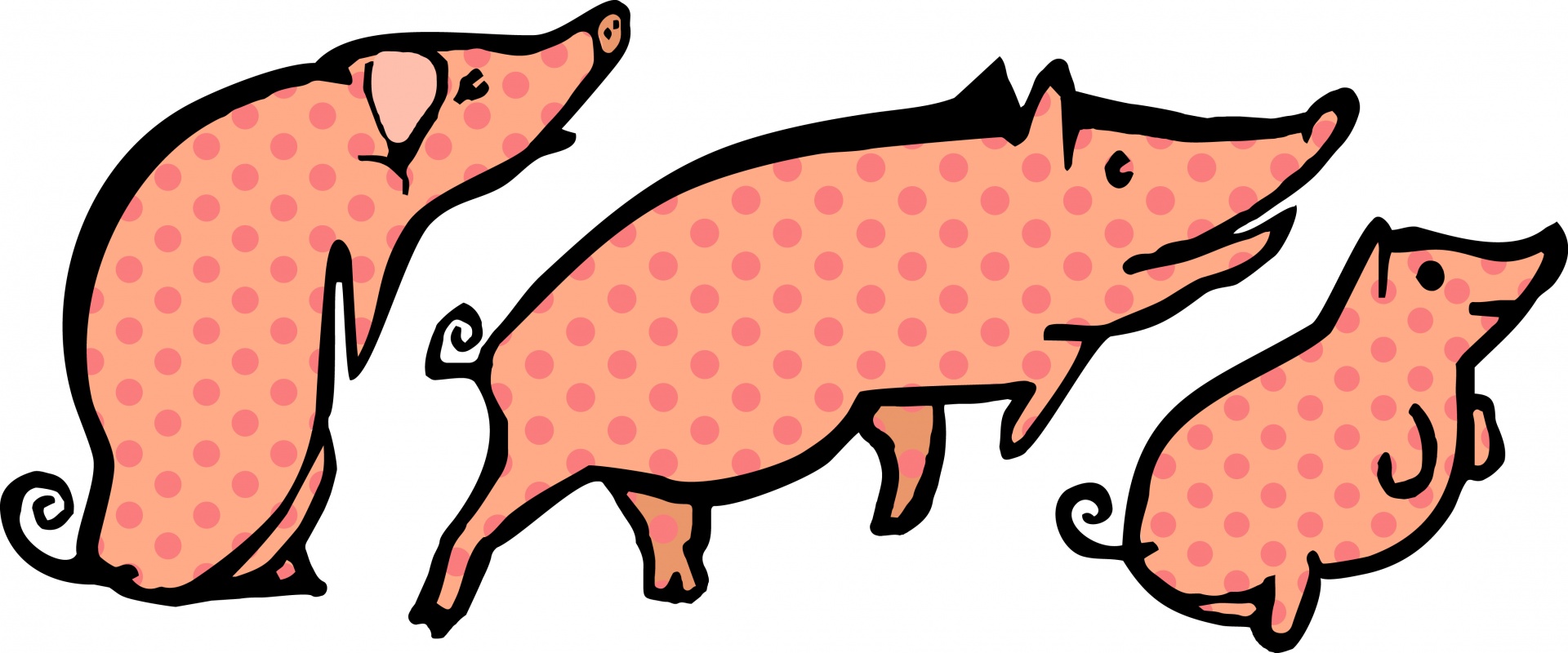 pigs polka dots animals free photo