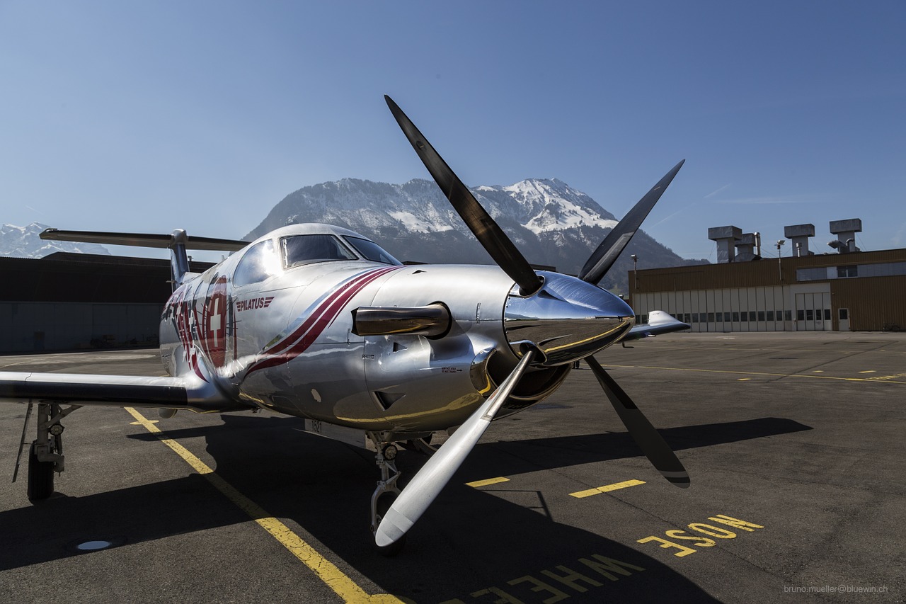 pilatus pc-12 aircraft turboprop free photo