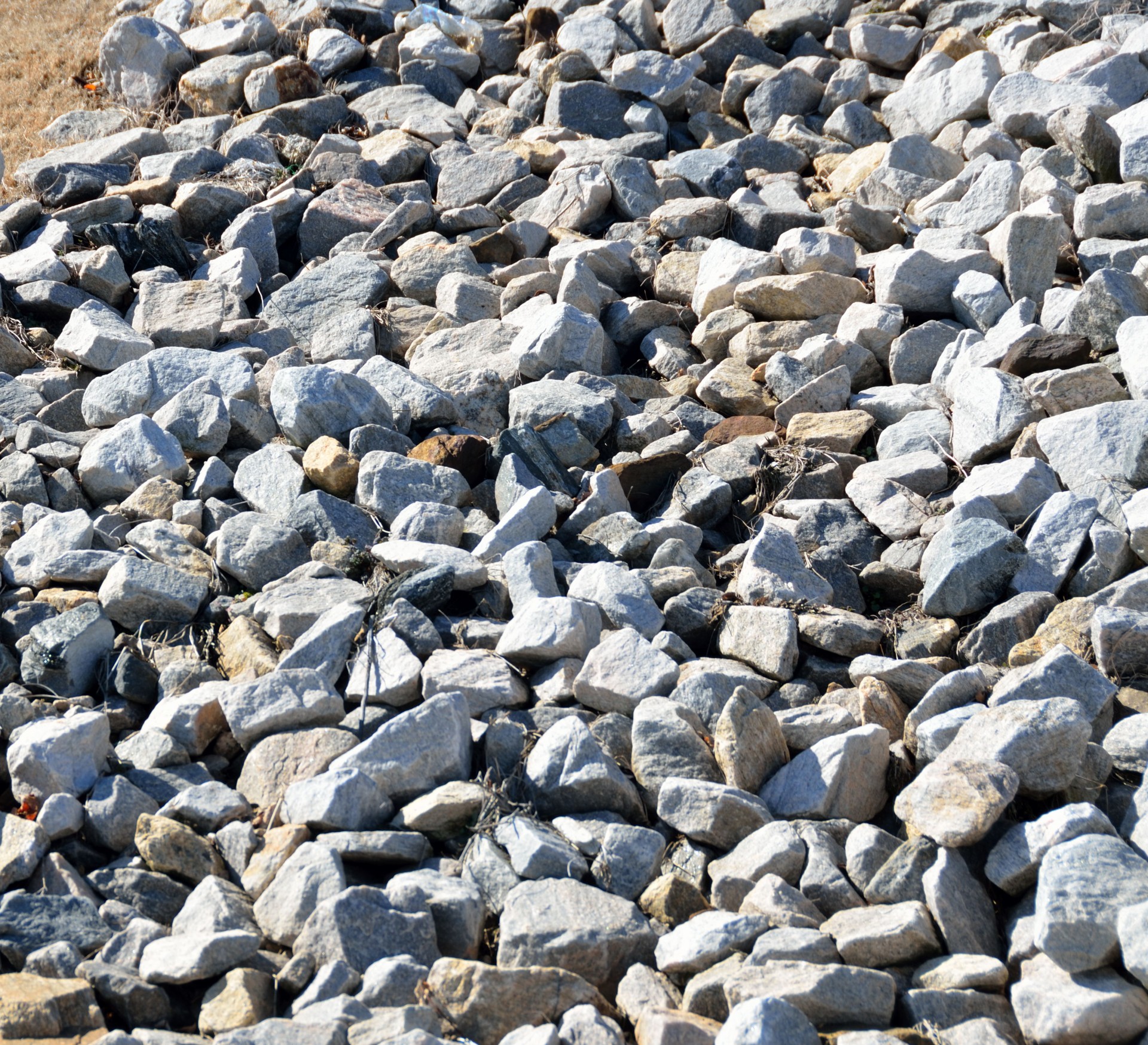 big rocks in a pile