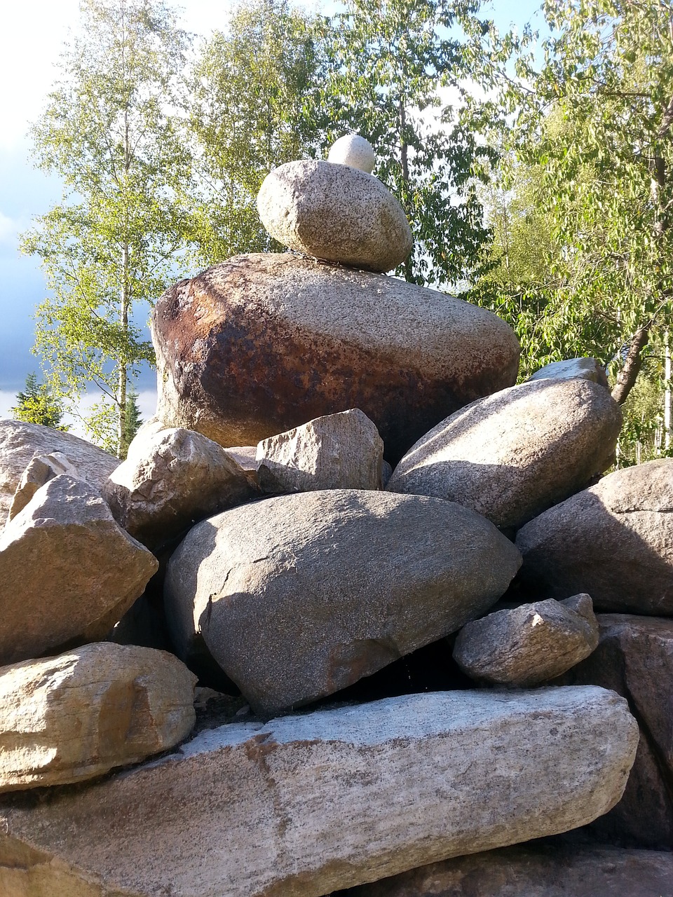 pile of rubble nature high free photo