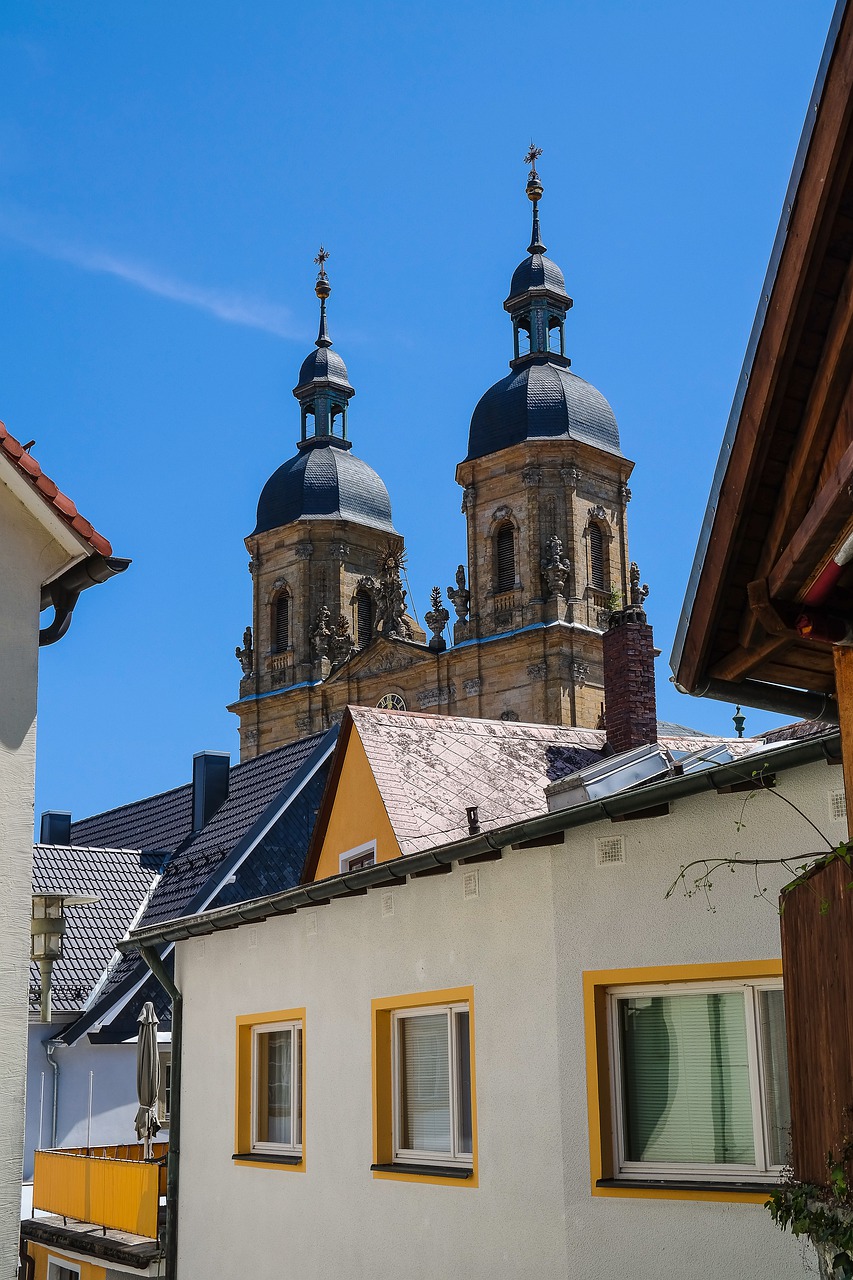 pilgrimage basilica  pilgrimage church  church steeples free photo