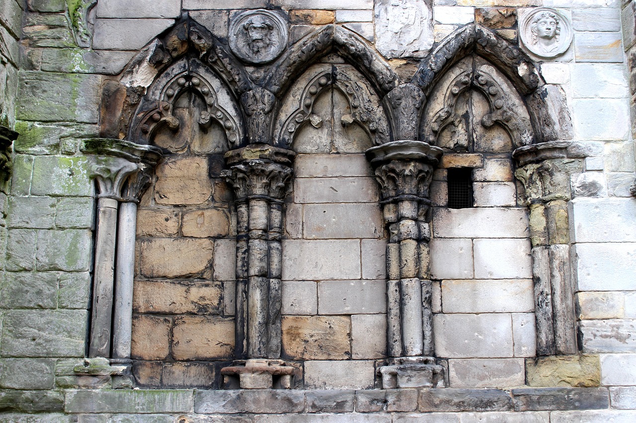 pillar columns abbey free photo