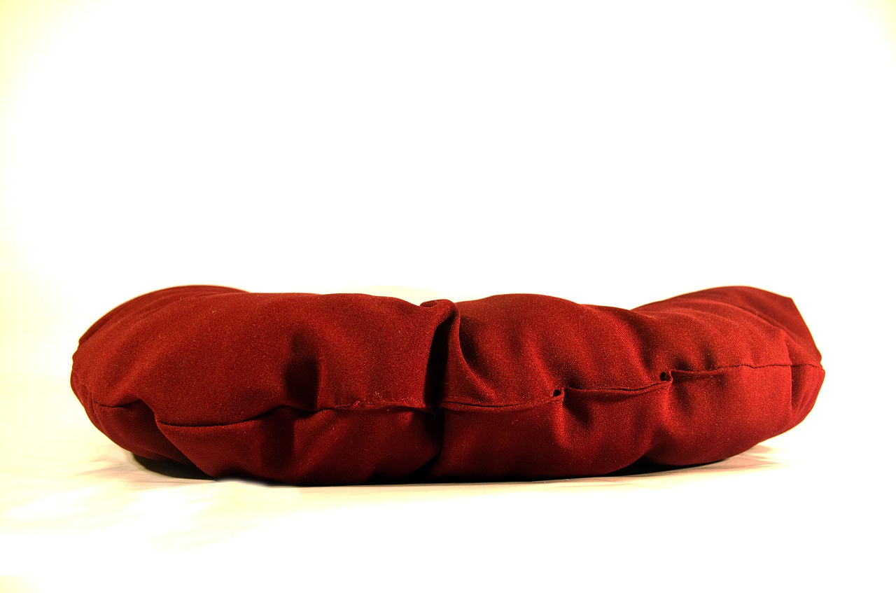 pillow material red free photo