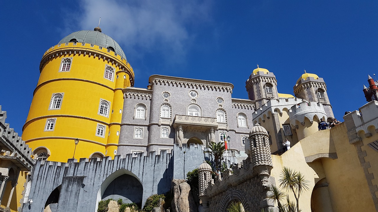 pina palace  sintra  portugal free photo