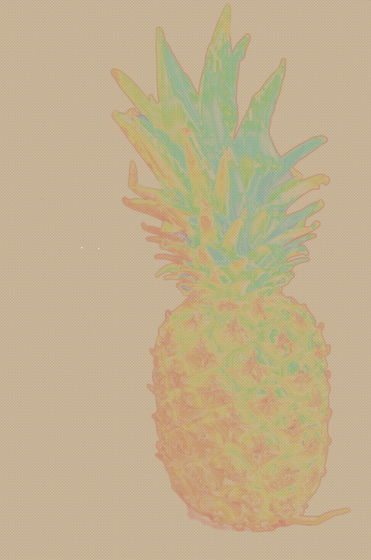 fruit pineapple painting free photo