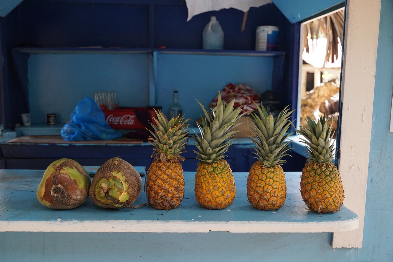 pineapple bar caribbean free photo