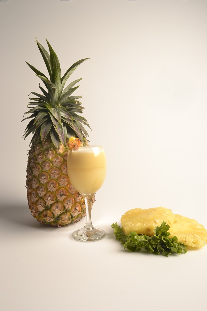 pineapple pina colada fruit free photo