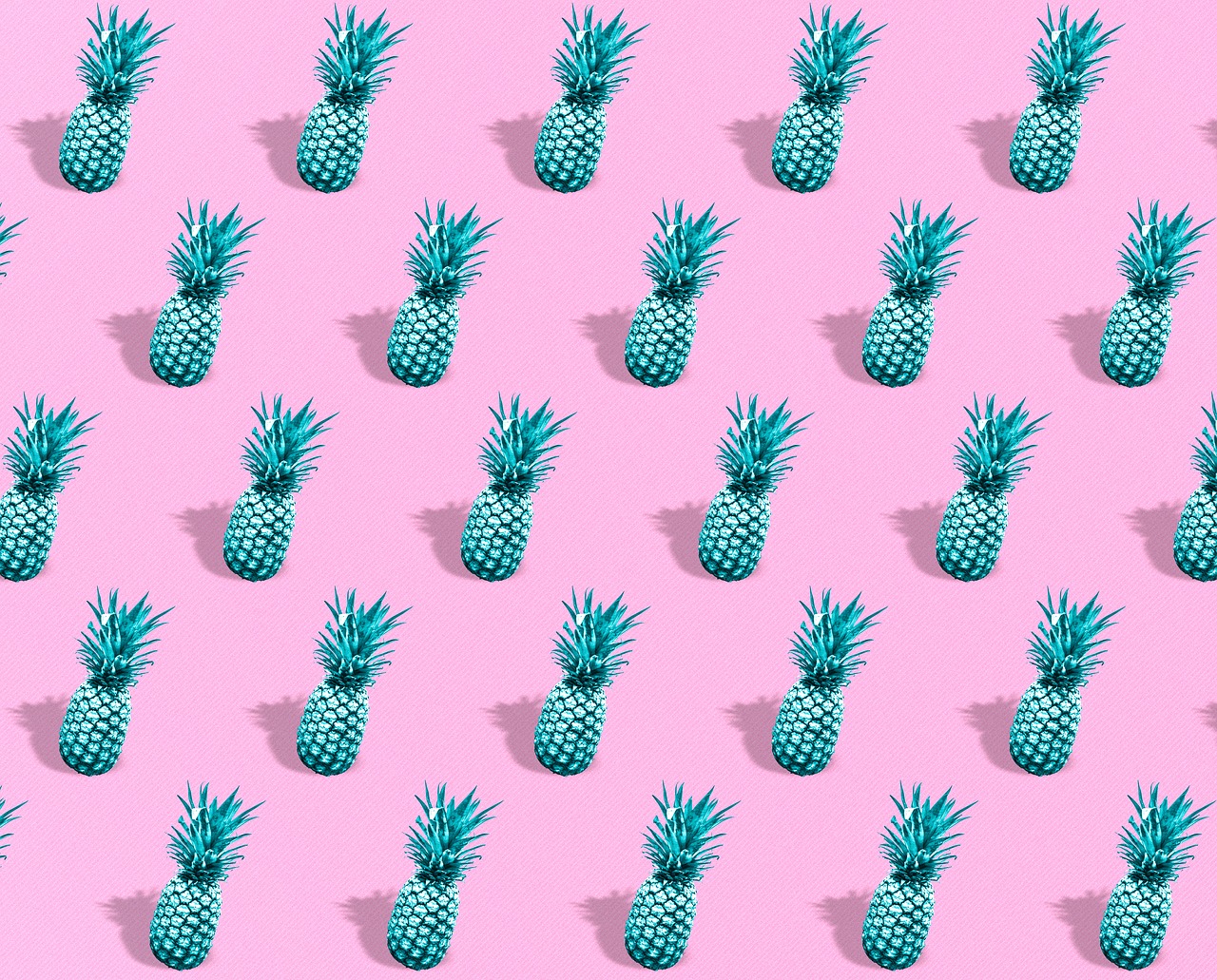 pineapple turquoise pattern free photo