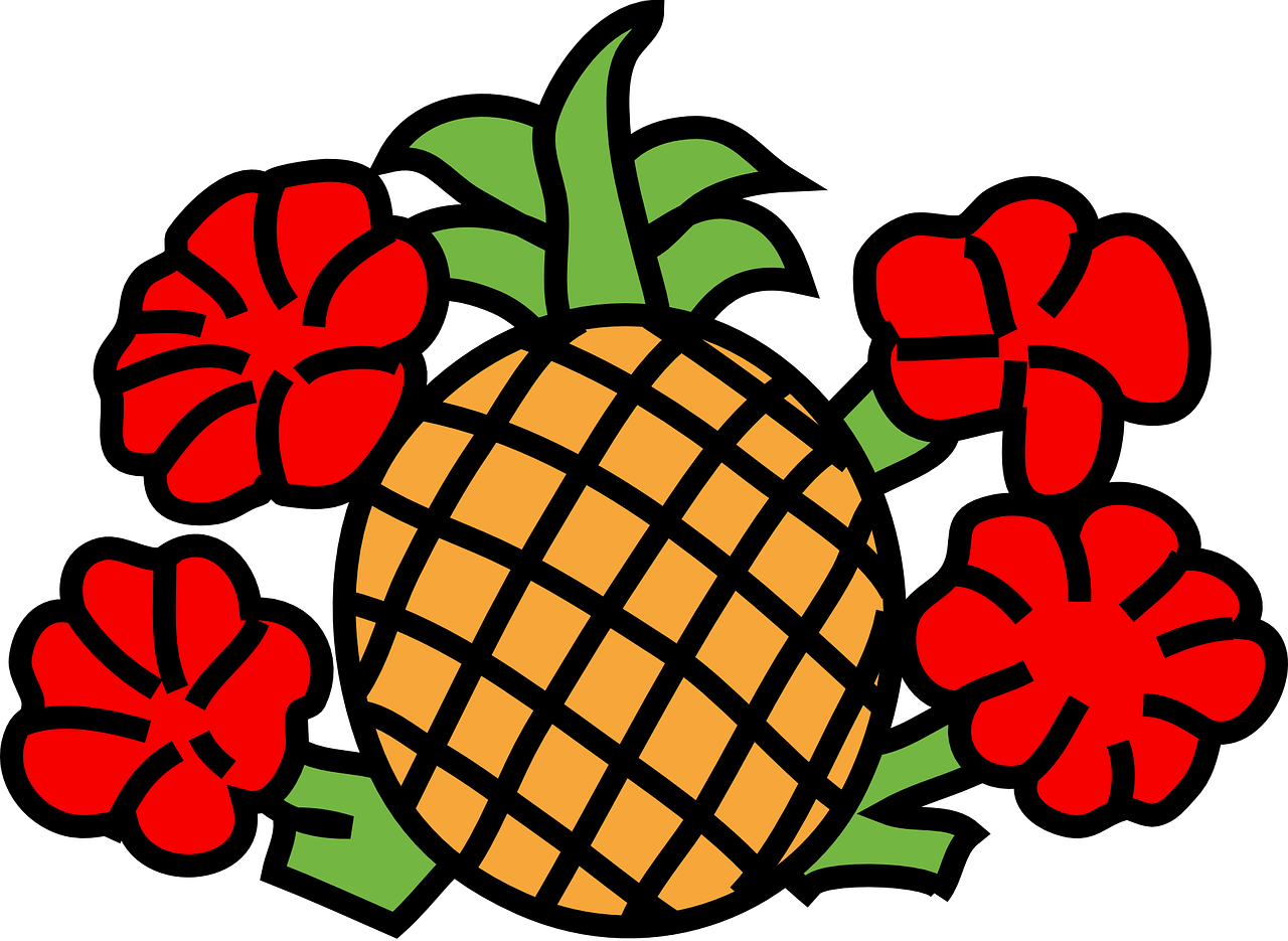 pineapple fruits flowers free photo