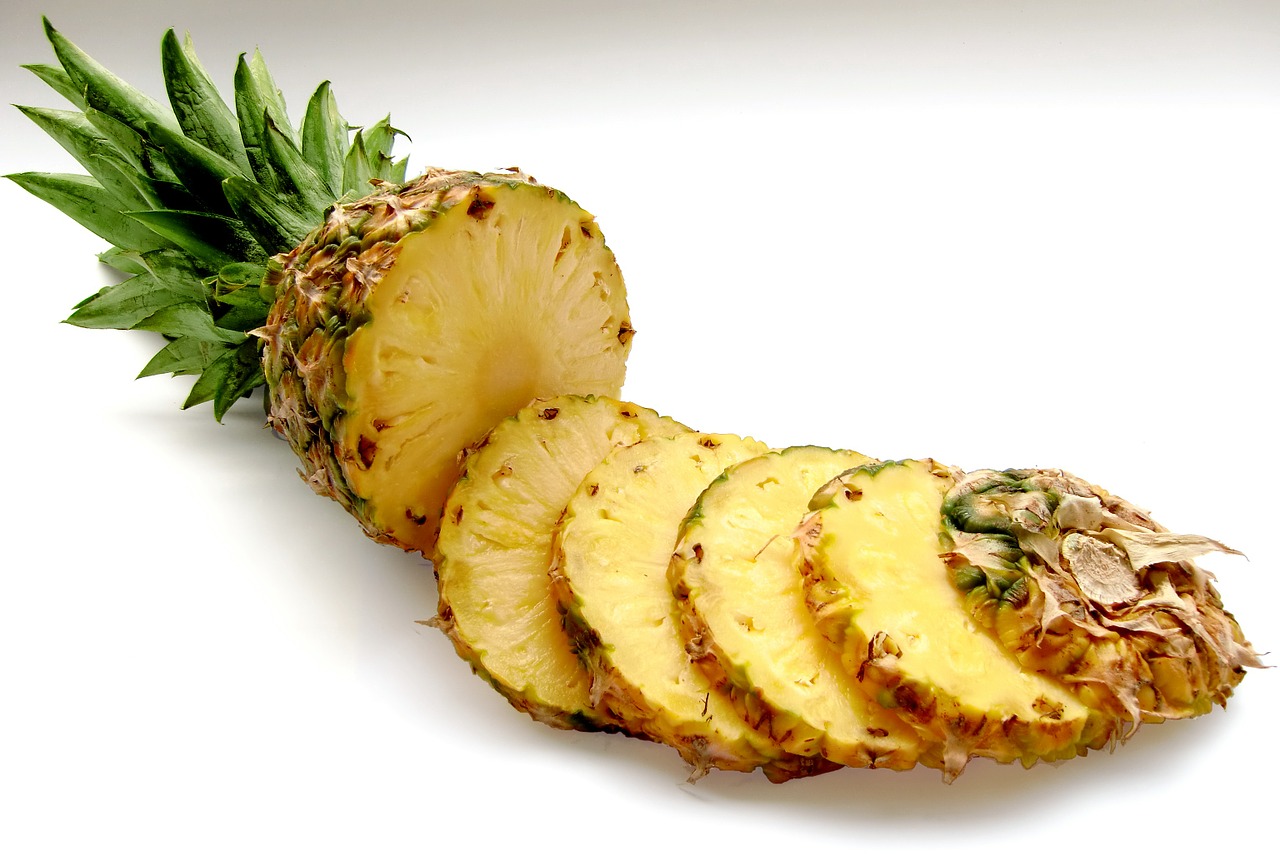 pineapple fruit vitamins free photo