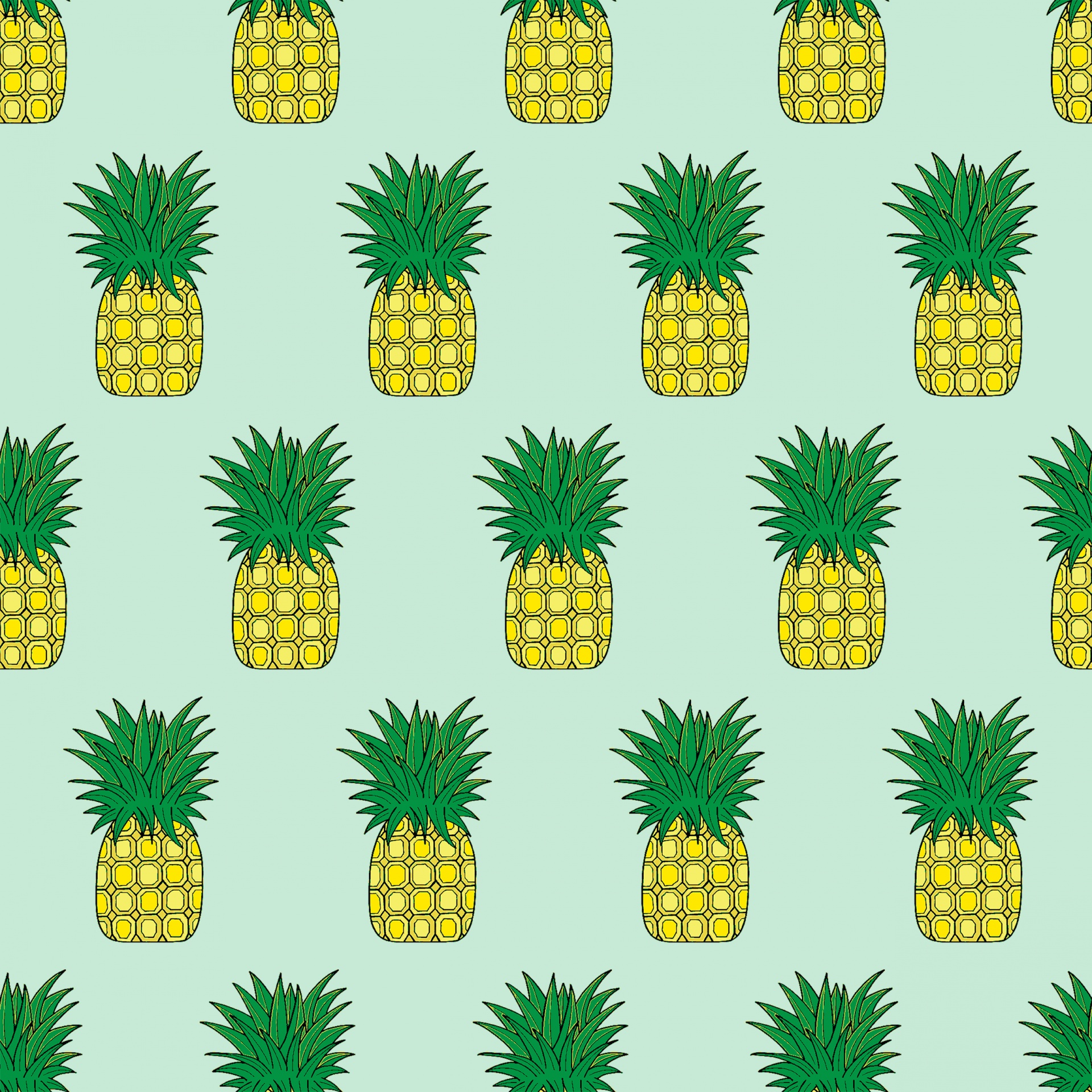 pineapple pineapples wallpaper free photo