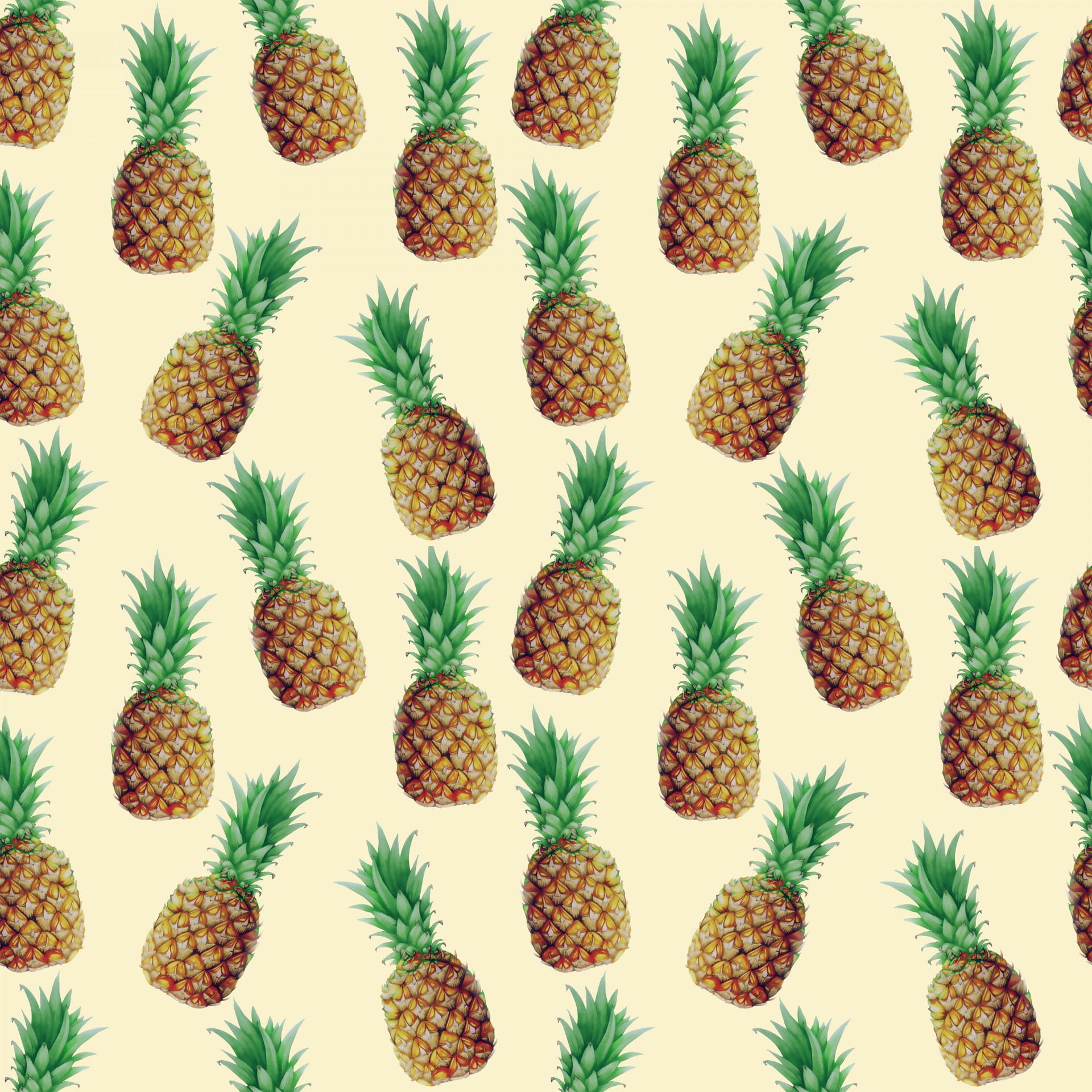 pineapple pineapples pattern free photo