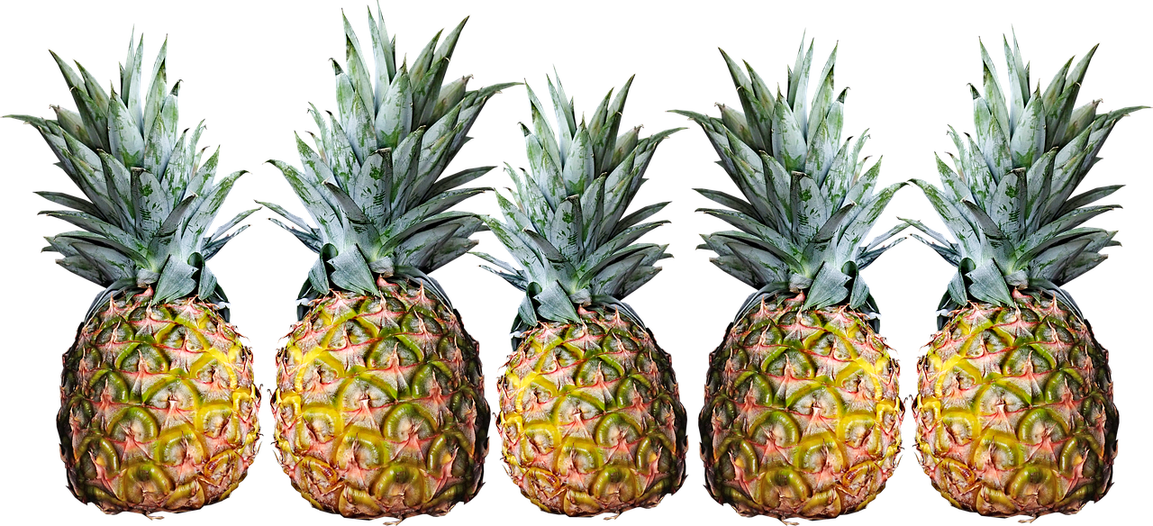 pineapples  fruit  tropical free photo