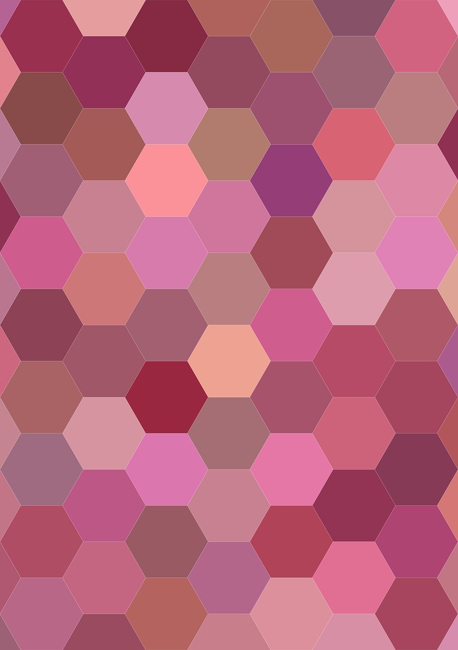 pink hexagon pattern hexagon free photo