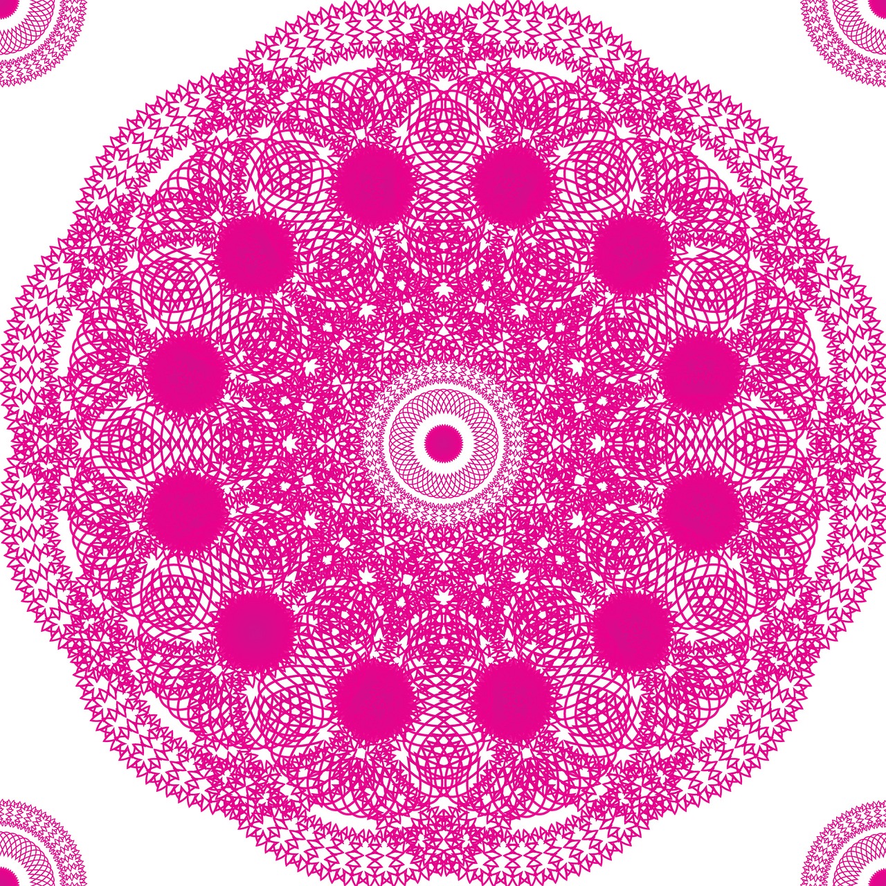 pink round circle free photo