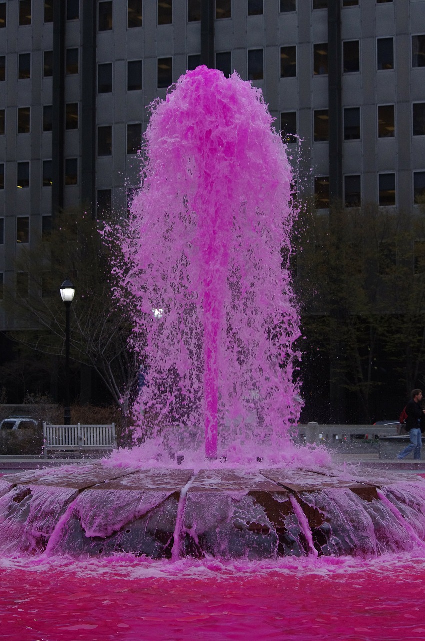 pink water fountain free photo